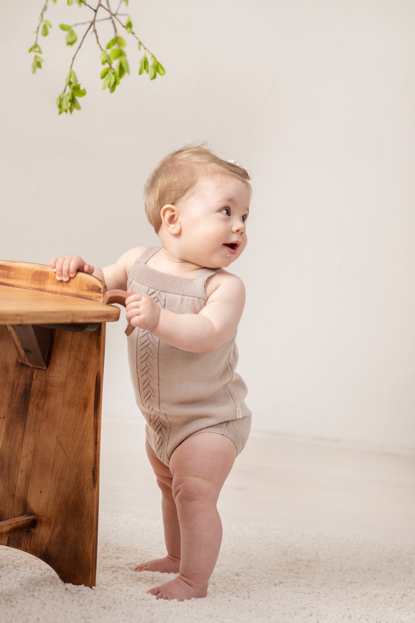 Organic Knit Bodi - braon