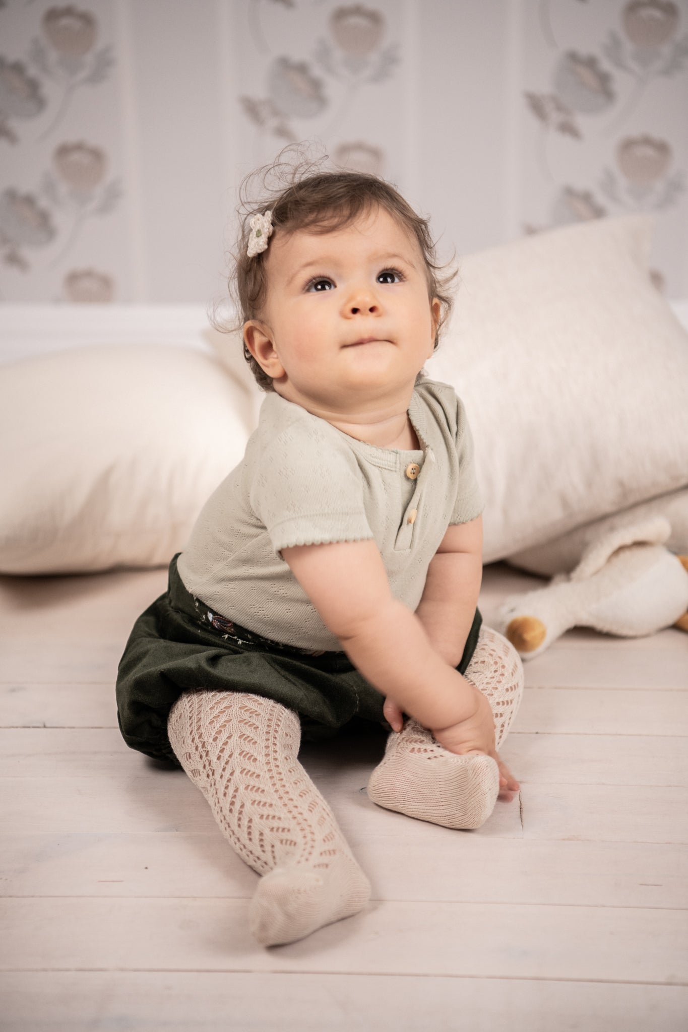 Bela tights - white coffee