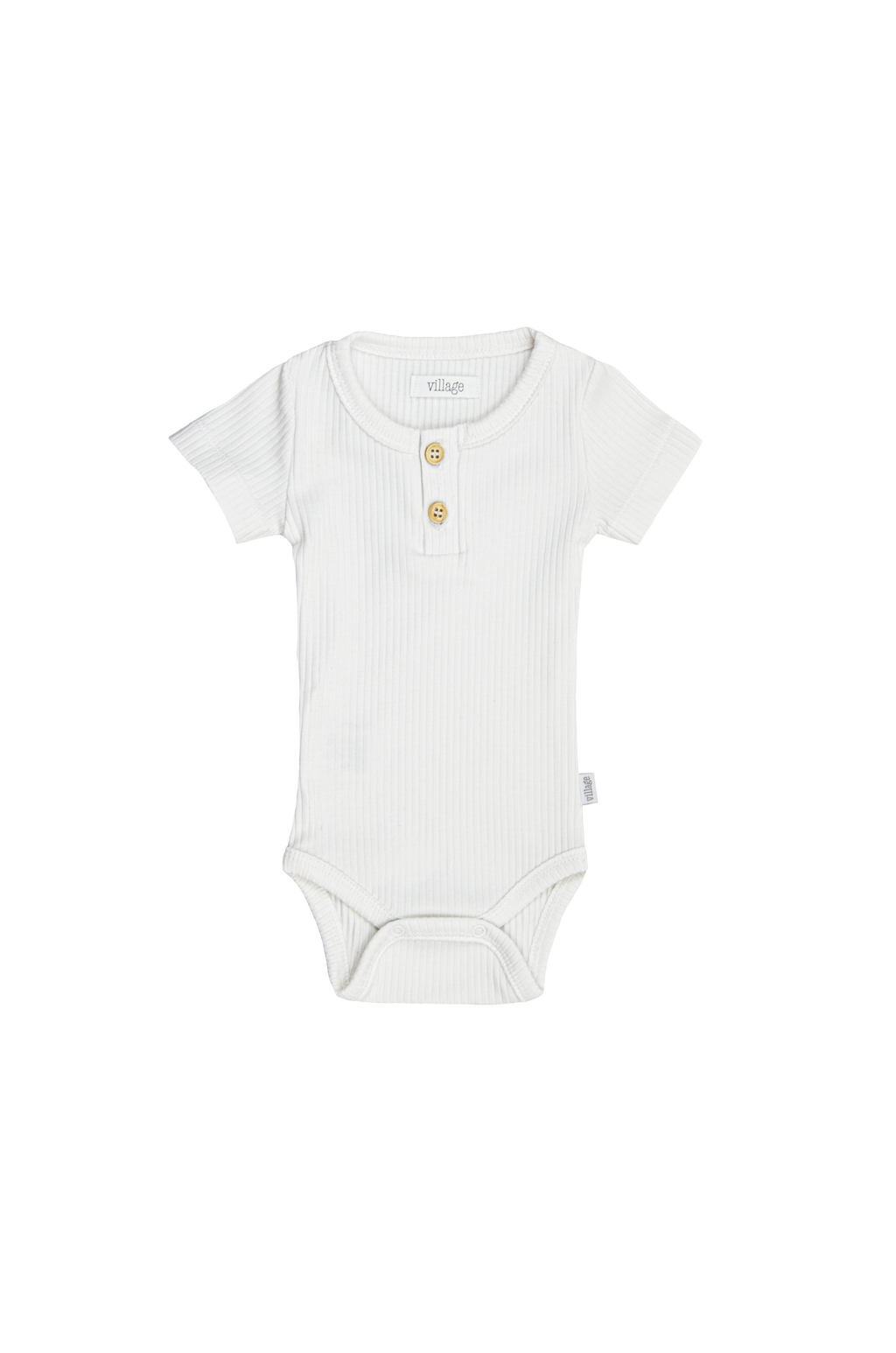 Ribbed body with short sleeves - blue