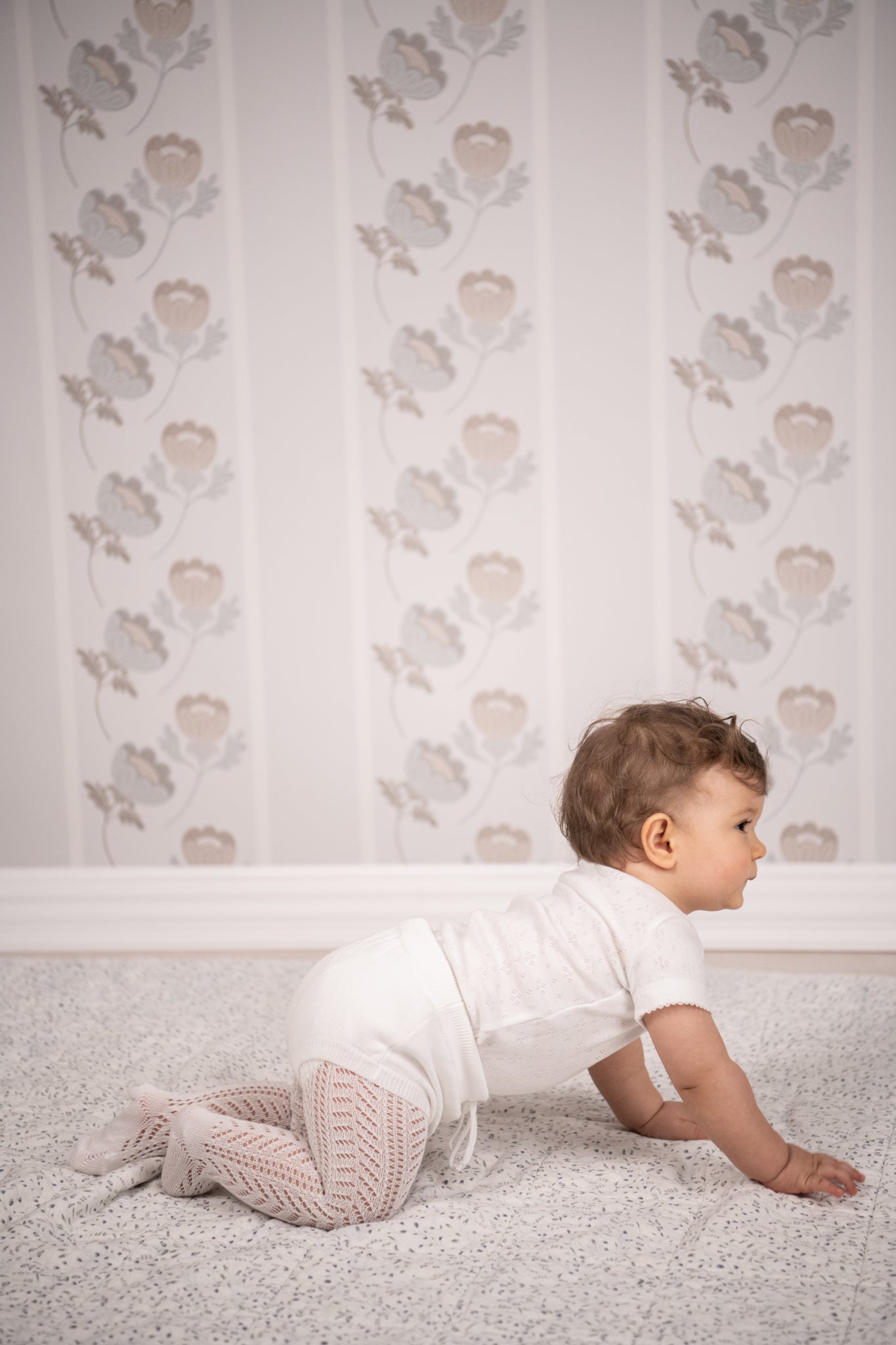 Organic Knit Gaćerone - bela