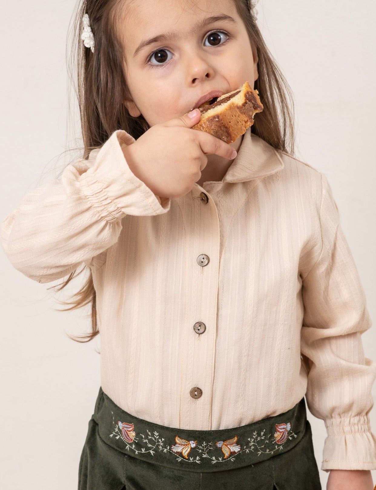 Long sleeve shirt - cream