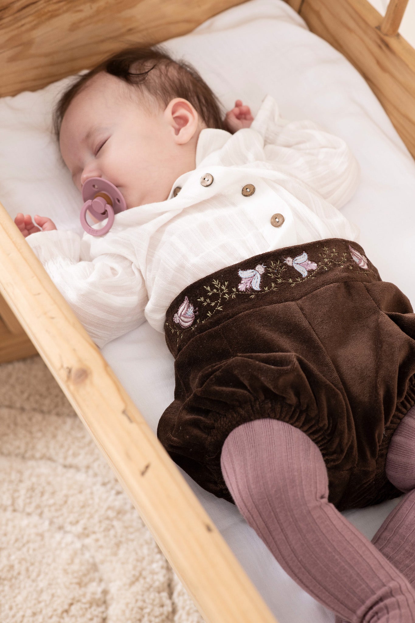 Plush shorts - brown