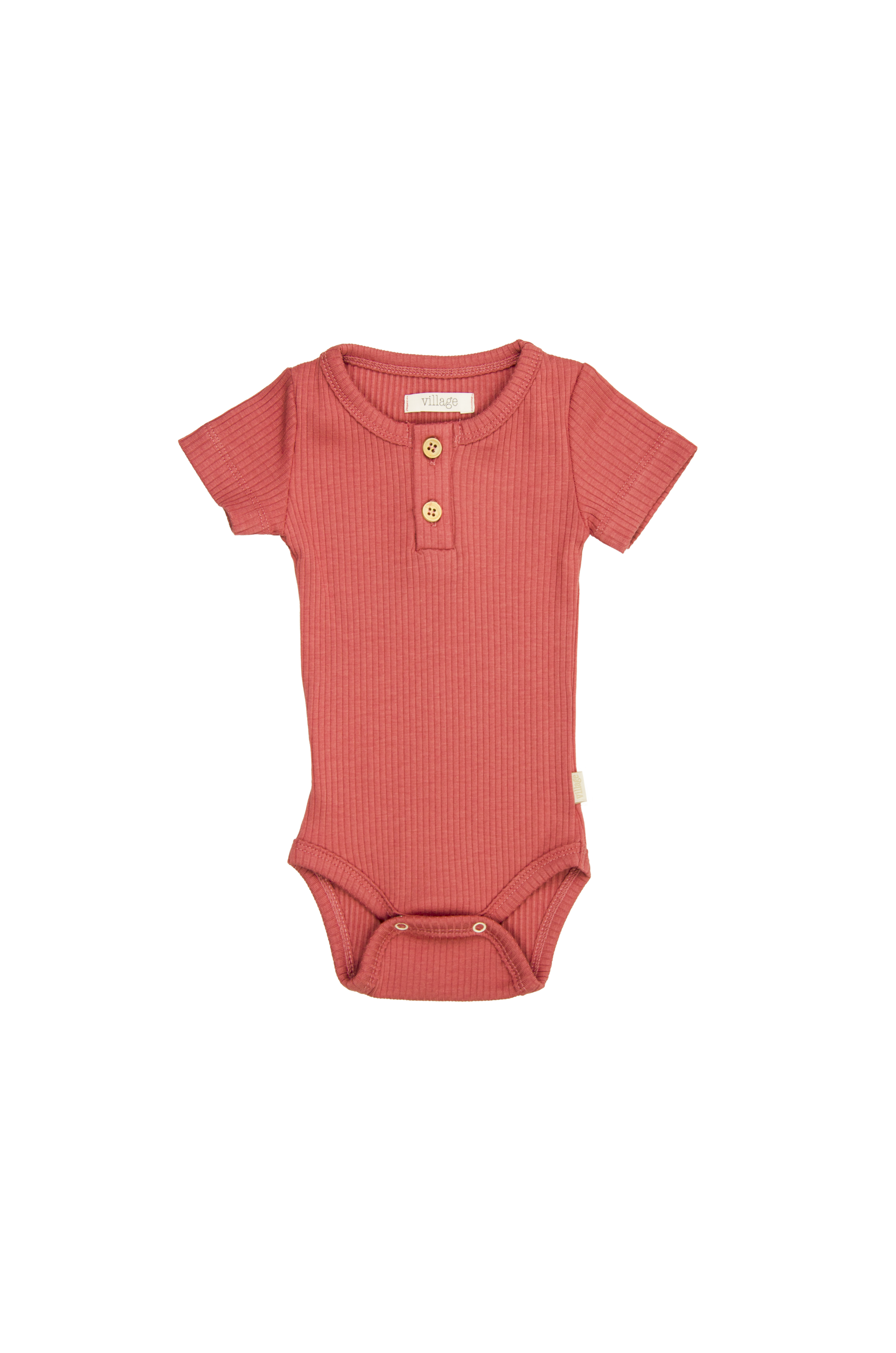Ribbed body with short sleeves - blue