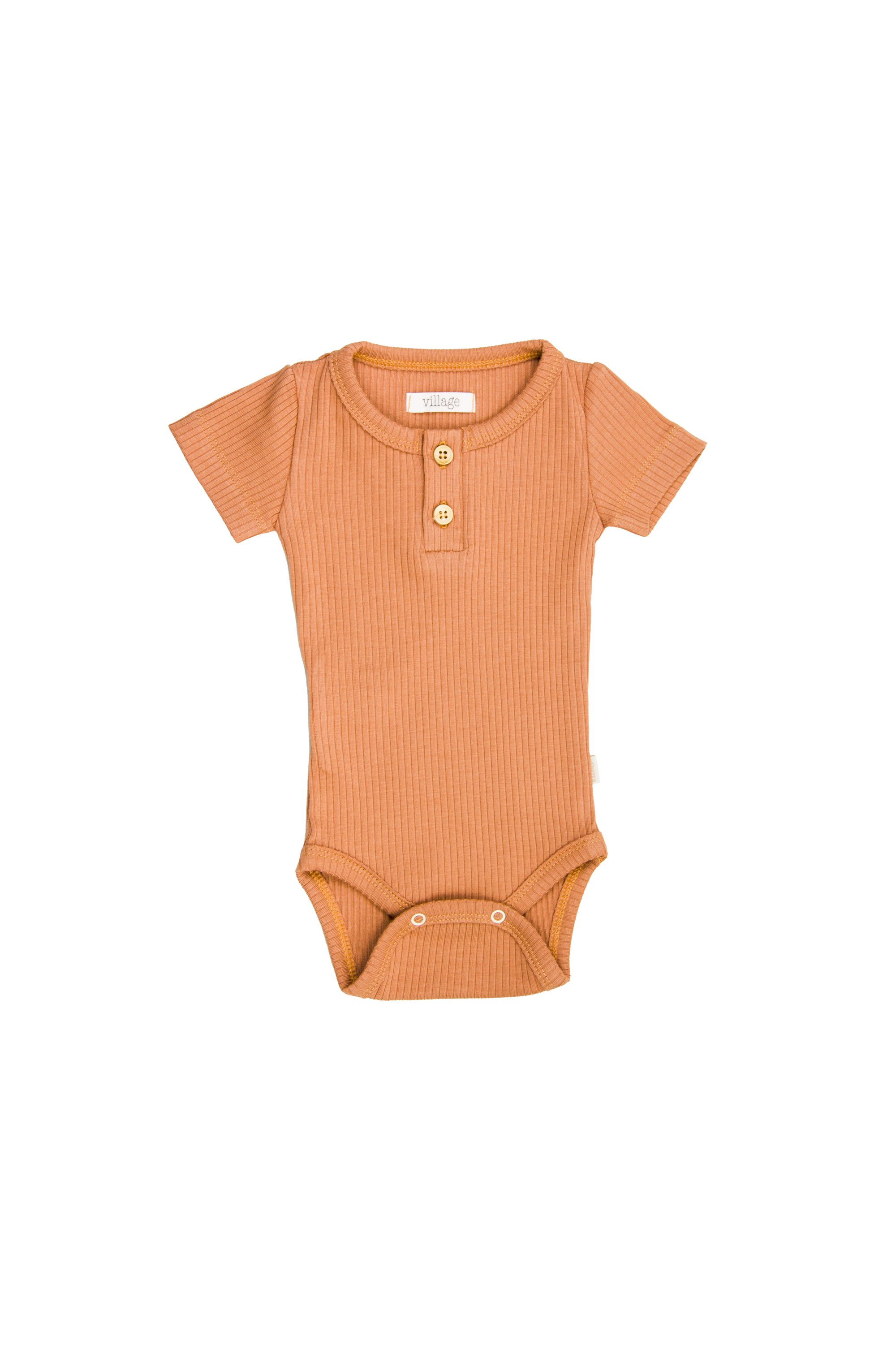 Ribbed body with short sleeves - blue