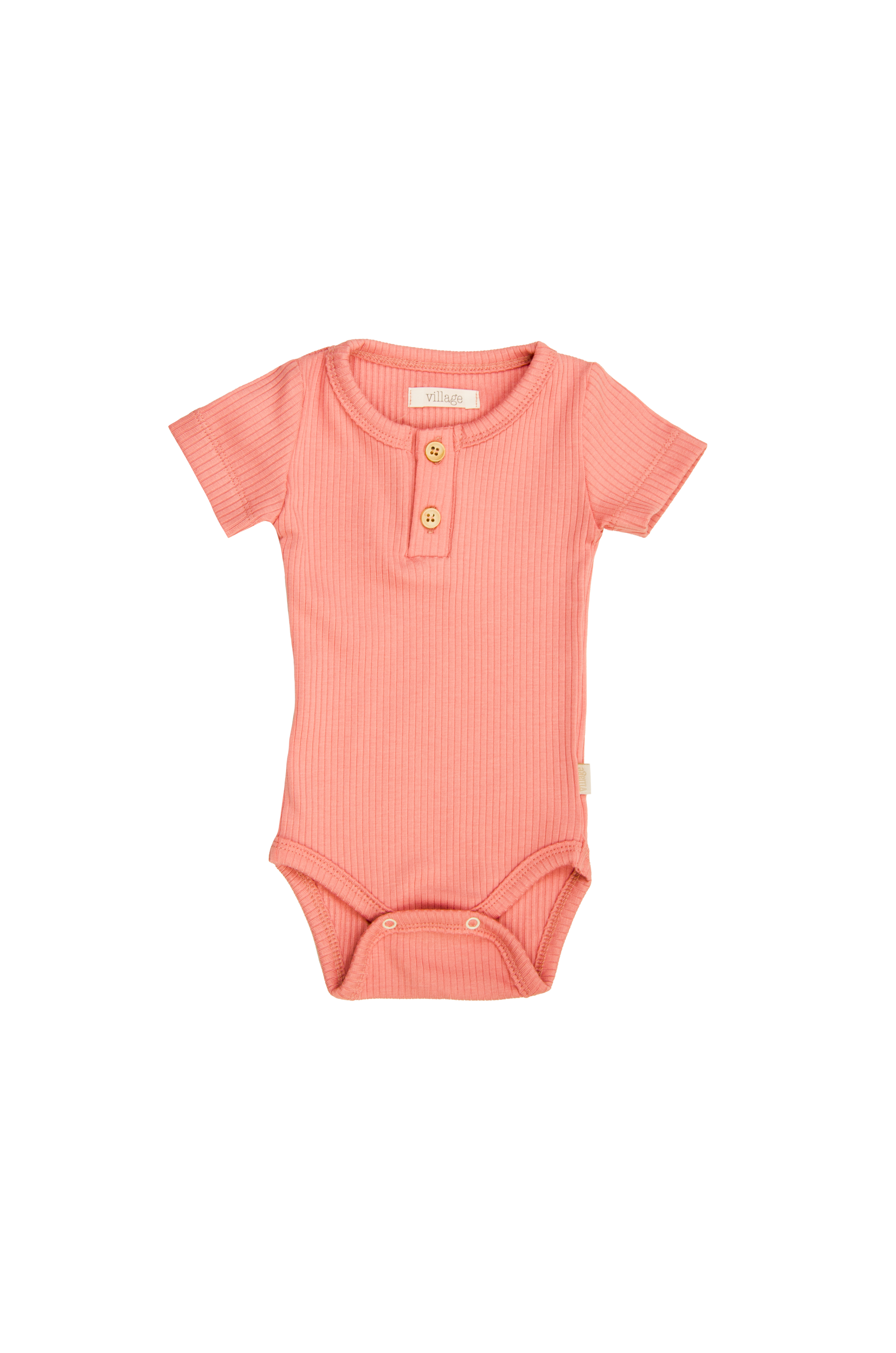 Ribbed body with short sleeves - blue