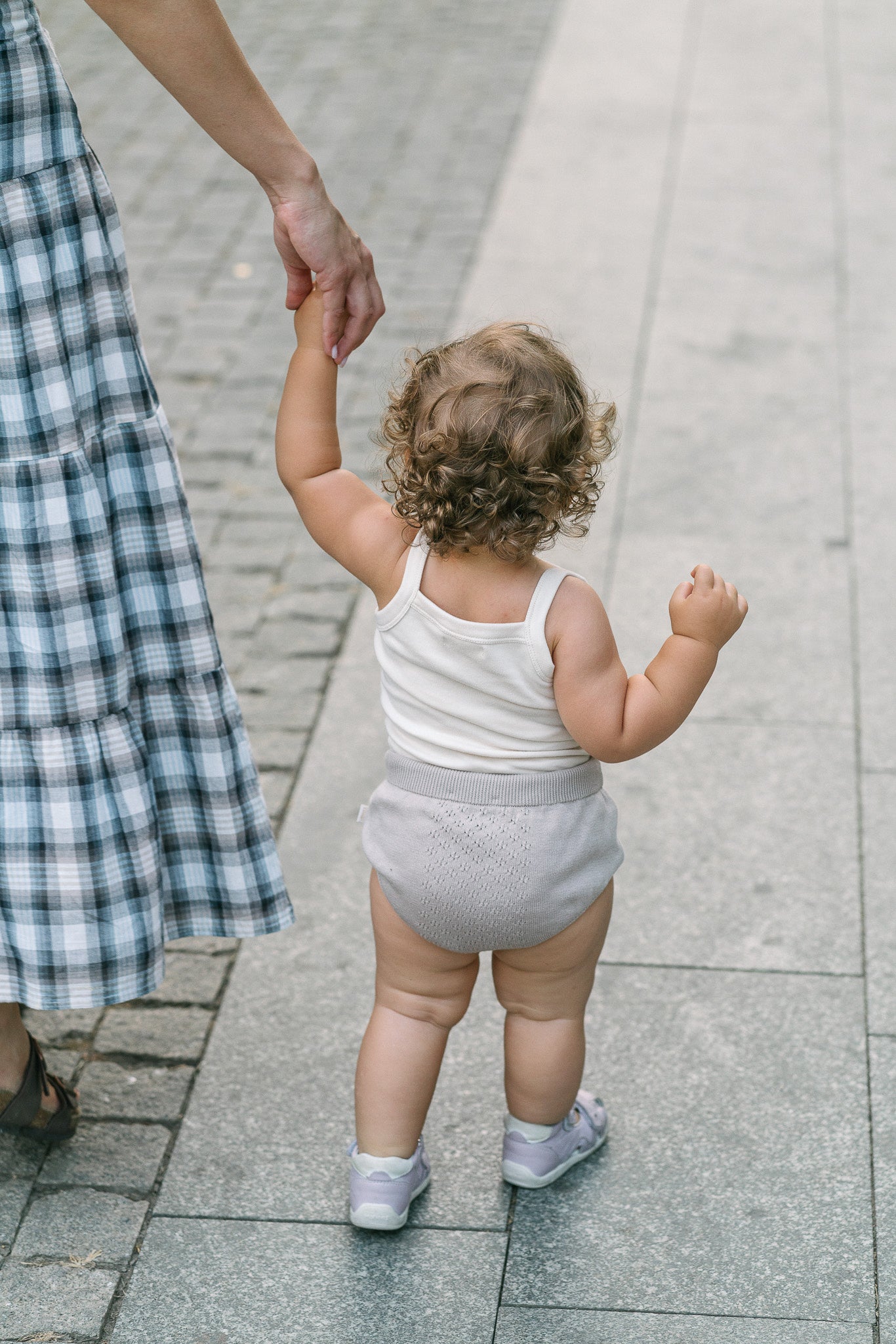 Organic Knit Gaćerone - braon