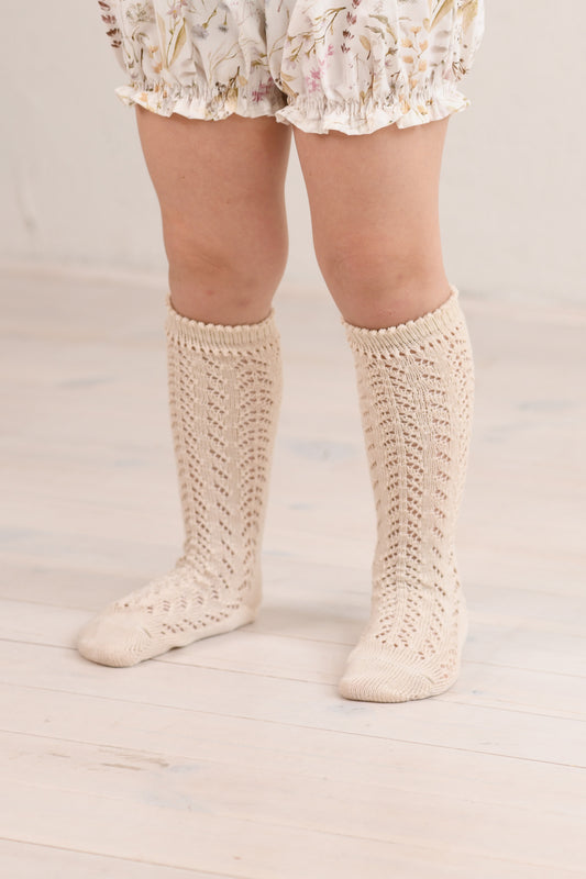 Knee breeches Bela - white coffee