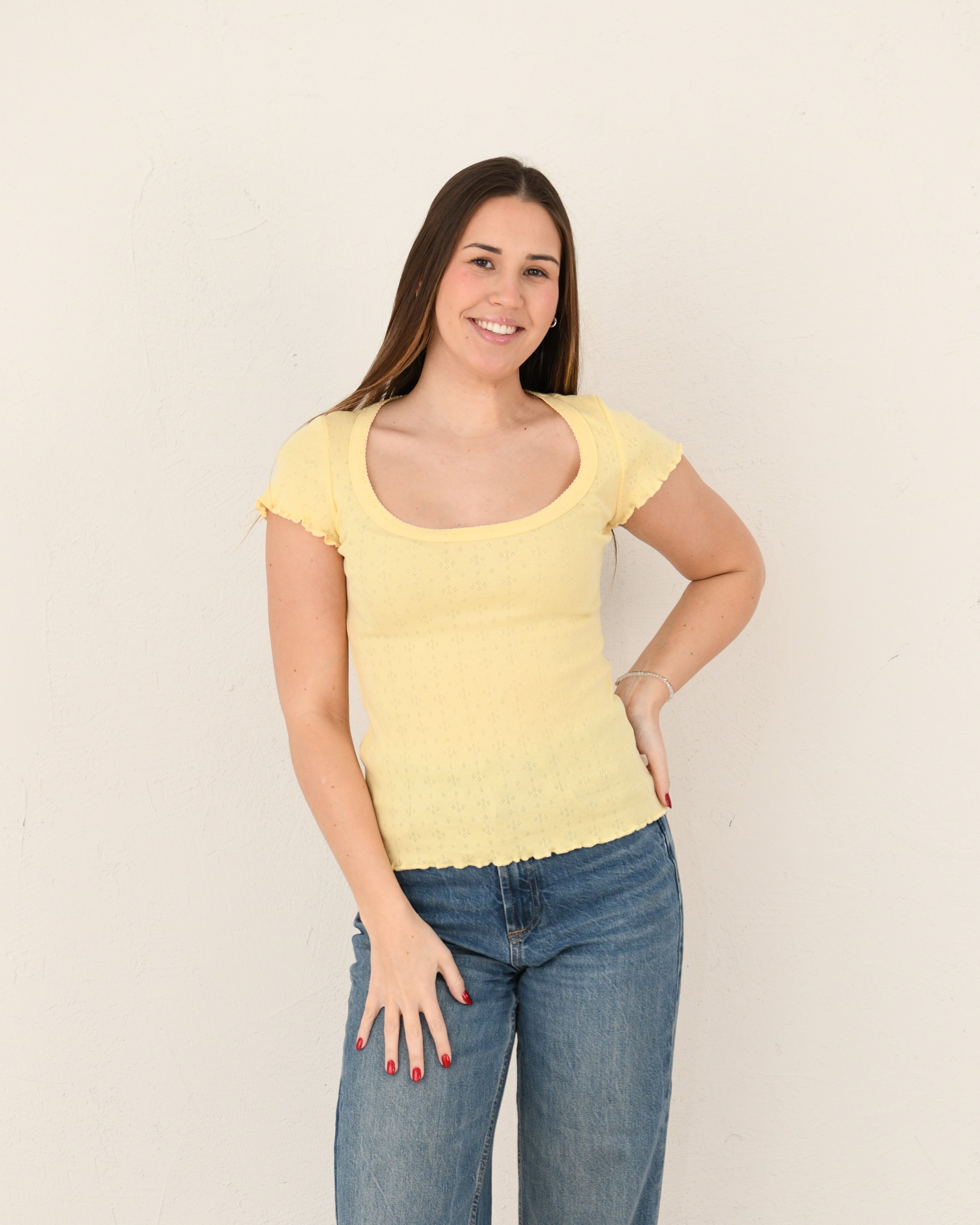 T-Shirt Katja - butter yellow