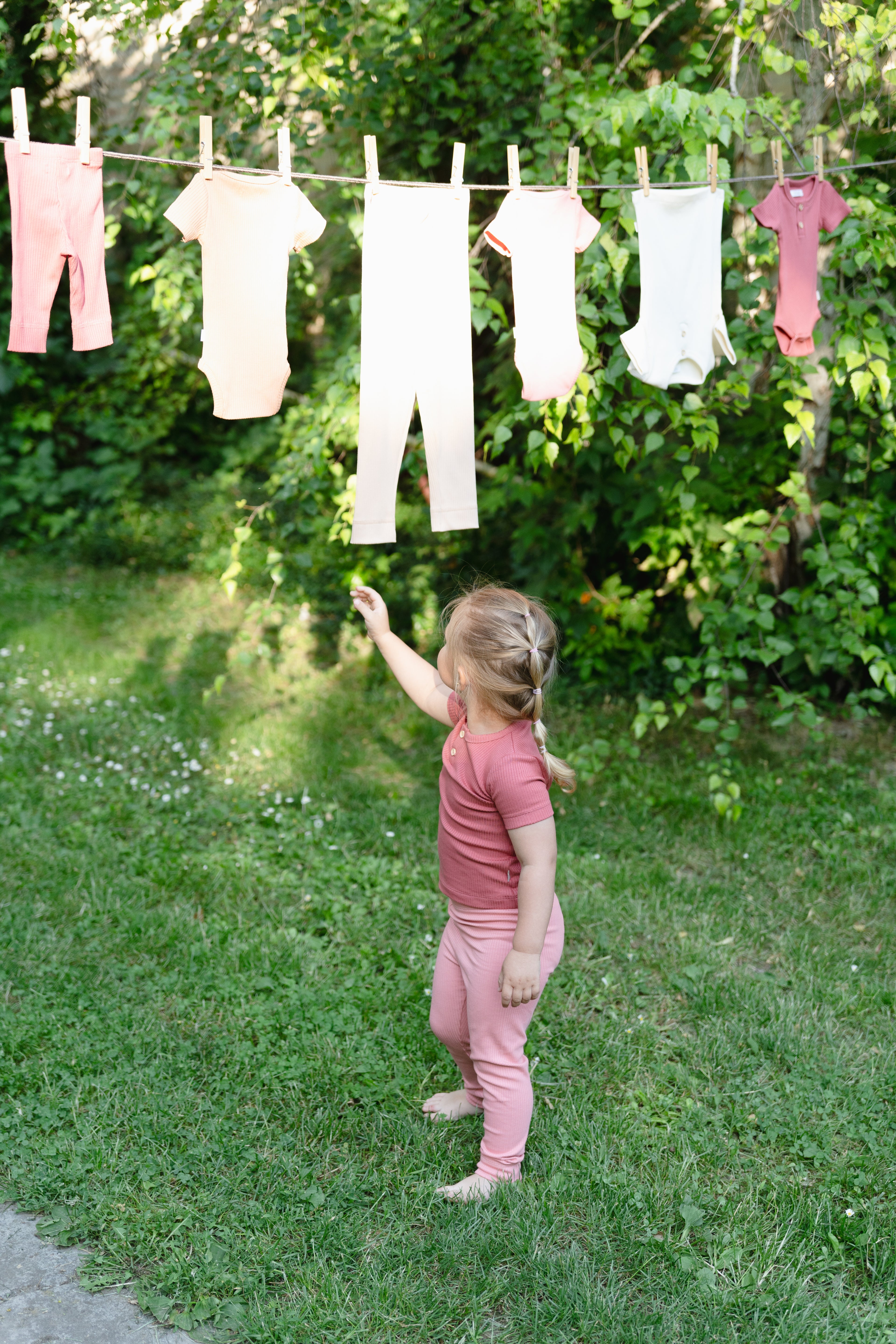 Ribbed leggings - purple