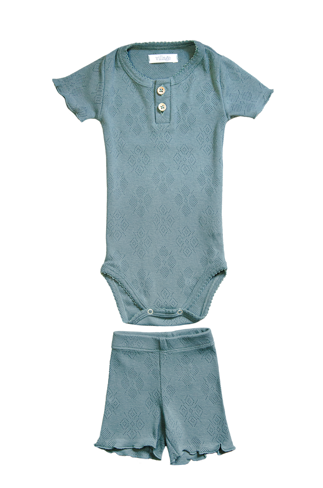 Set: Short-sleeved bodysuit and shorts