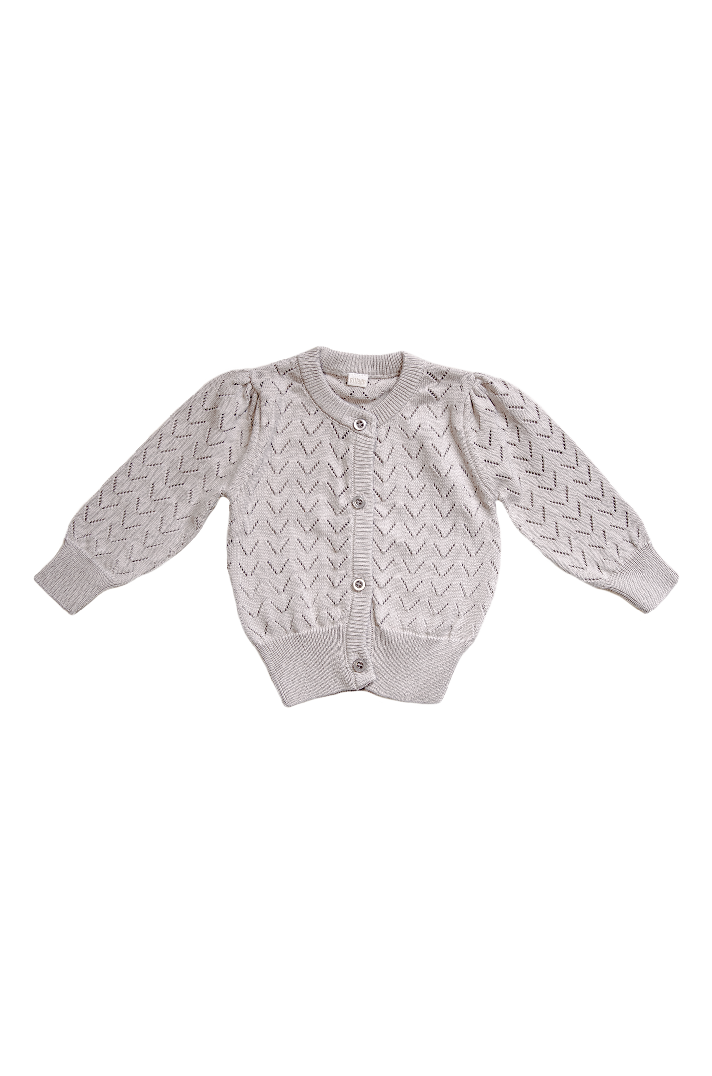 Organic Knit Cardigan - brown