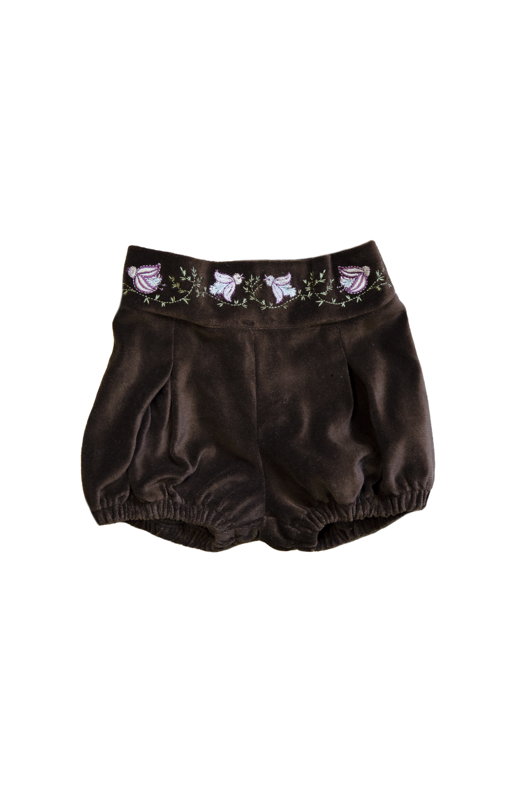 Plush shorts - brown