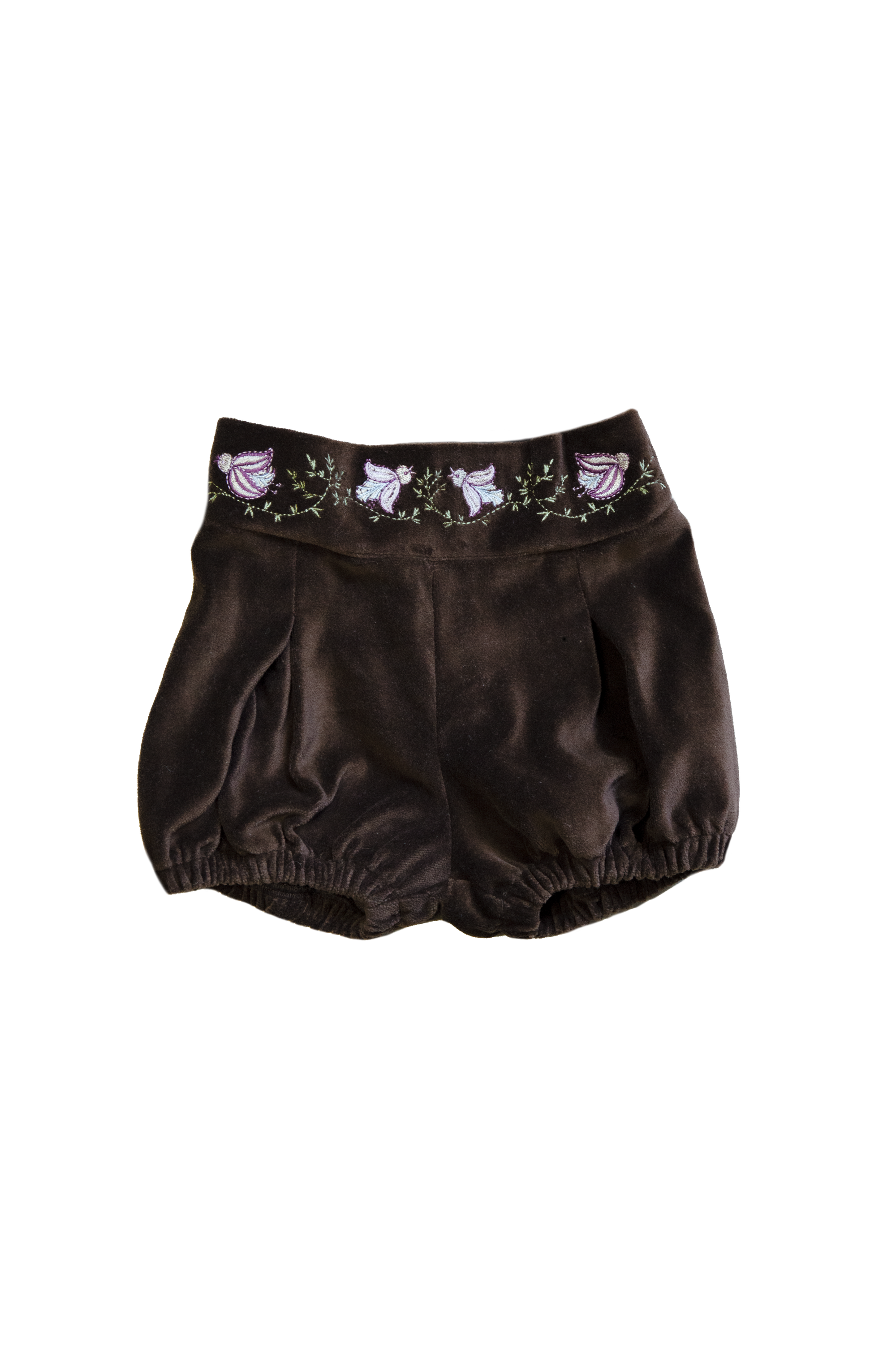 Plush shorts - brown