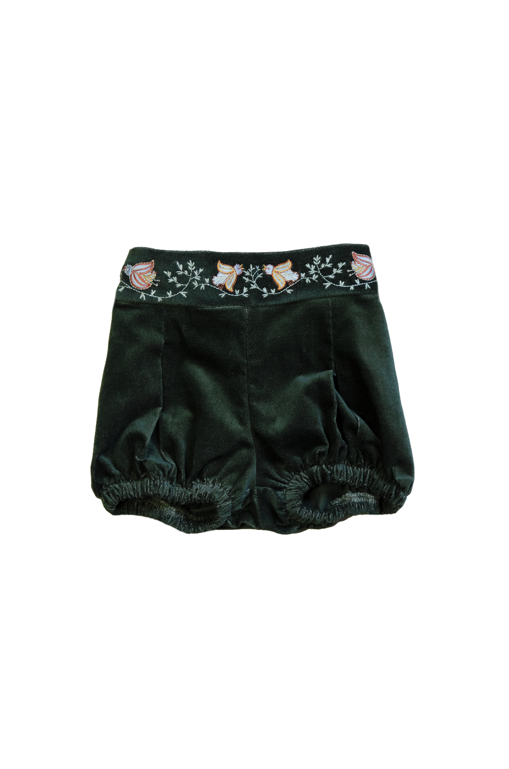 Plush shorts - green
