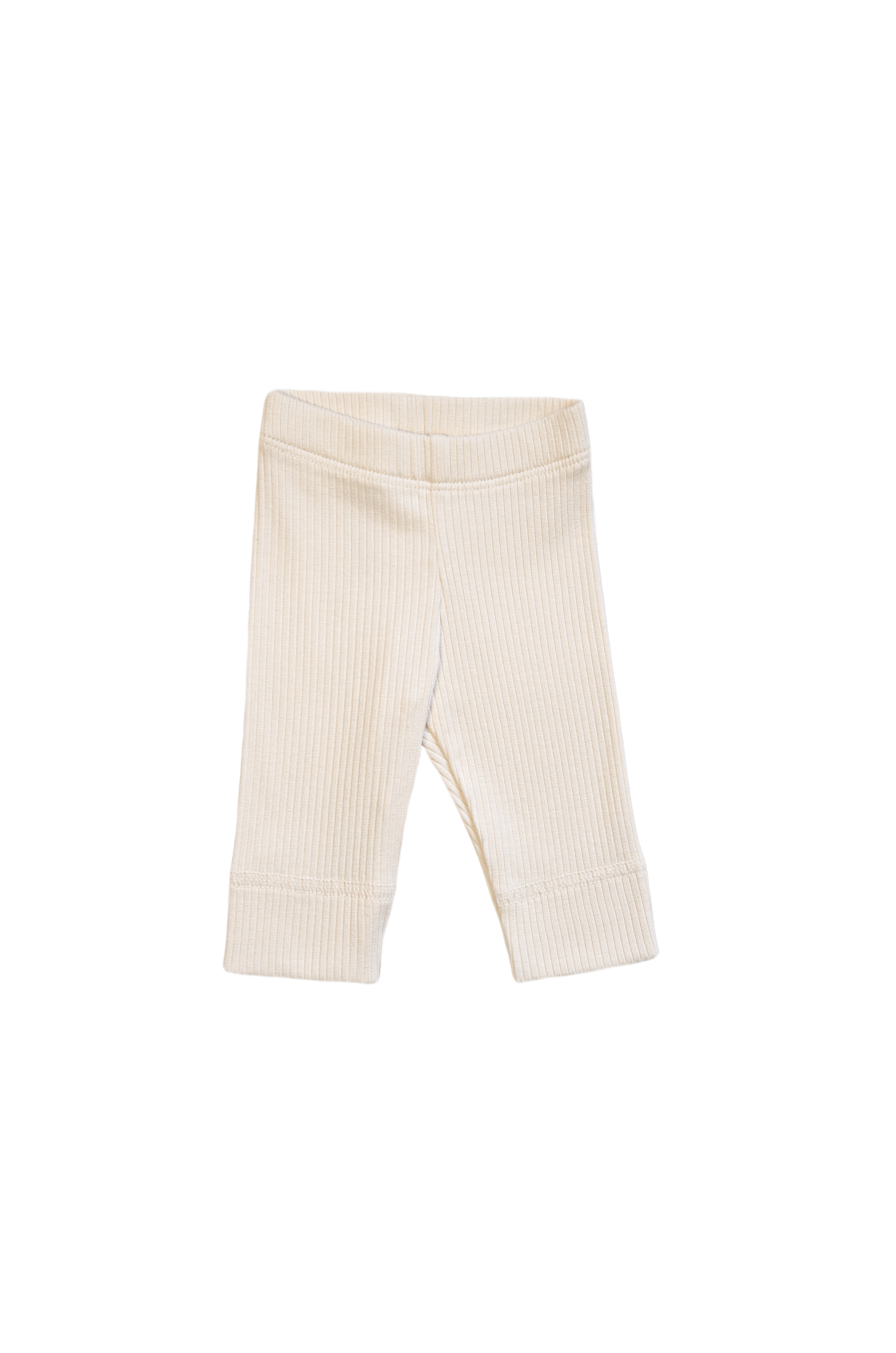 Ribbed leggings - cream